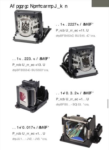 Lampalar: Məhsul: Proyektor üçün orijinal “bare bulb” lampalar Brendlər və — 5