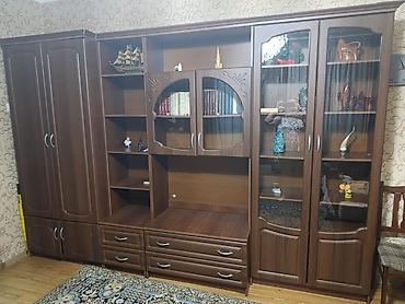 шванер: Гарнитур для зала, Б/у, МДФ, Самовывоз, цвет - Коричневый — 4