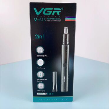 Триммеры: ✂️ триммер для носа, ушей и бровей vgr v-615 2 в 1 🔌 питание — 9