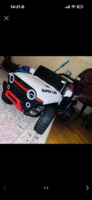 mașin: Uşaq üçün elektrikli maşın, SUV/jeep üslubunda dizayna malikdir — 1