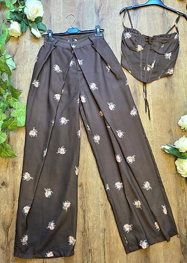 calcedonia helanke: Damski komplet – korzet top + pantalone sa širokim nogavicama NOVOOO - — 3
