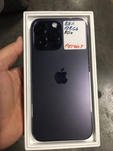 Apple iPhone: IPhone 14 Pro Max, Б/у, 128 ГБ, Коробка, 88 %