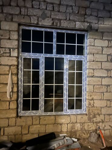 Plastik pəncərələr: Ağ rəngli plastik pəncərəler 1kv 55 manat
qapılar 90 manat — 7