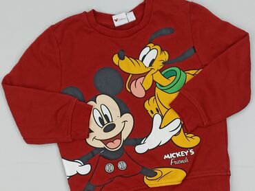 czarna kamizelka dla chłopca: Bluza, Disney, 4-5 lat, 104-110 cm, stan - Bardzo dobry