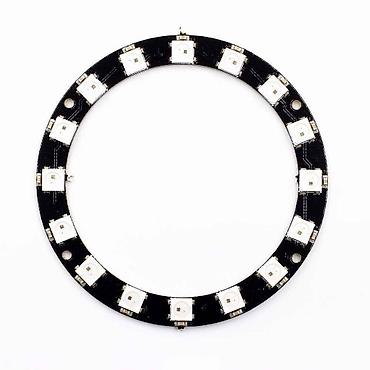 Светодиодные лампочки: NeoPixel 16‑lı Halqa RGB LED Qiymət: 11 – 16 ədəd ayrı‑ayrılıqda — 2