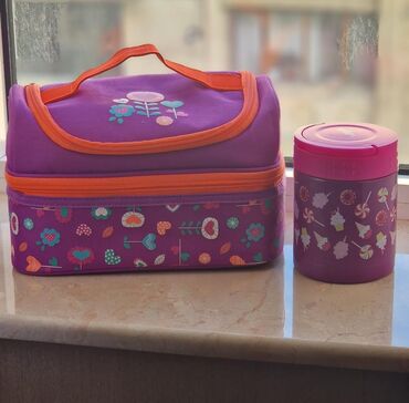 uşaq cemperləri: Smiggle marka uşaq yemək desti Dəst: iki bölməli termal