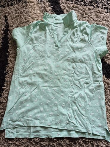 Women's T-shirts and tops: XL (EU 42), Cotton, color - Turquoise at lalafo.rs Women's T-shirts and tops: XL (EU 42), Cotton, color - Turquoise