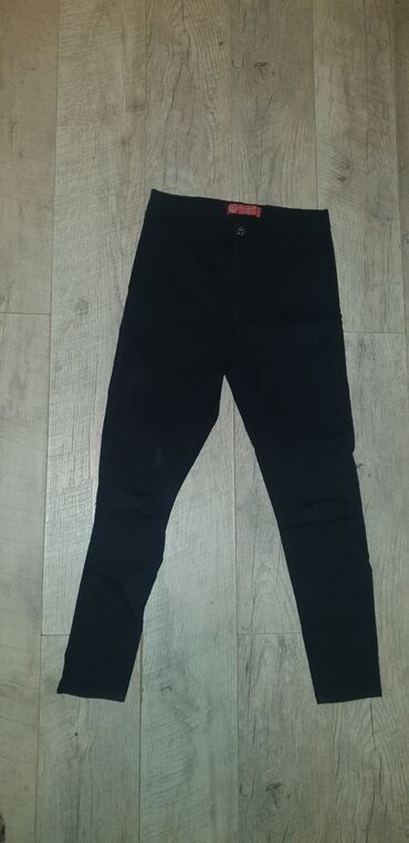 pantalone s: S (EU 36), Visok struk, Ravne nogavice