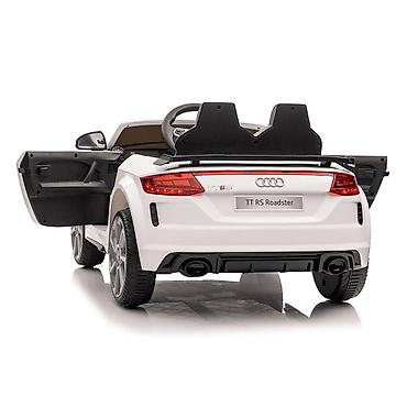 nike duboke: Audi TT RS – Licencirani dečiji automobil na akumulator, beli (12V) — 4