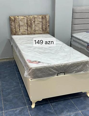kravati: Tək nəfərlik çarpayı və döşək dəsti. - Ölçü: təxmini 90x190 sm (tək — 1