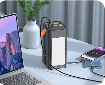 type c lightning: Power Bank HOCO DB49 Action Купить в Бишкеке — 100000mAh, 22.5W — 2