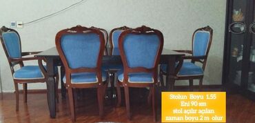 yığılıb açılan stol: Masanın ölçüsü 1.55 x 0.90
Açılanda 2 metr olur
Ünvan:Yeni Ramana