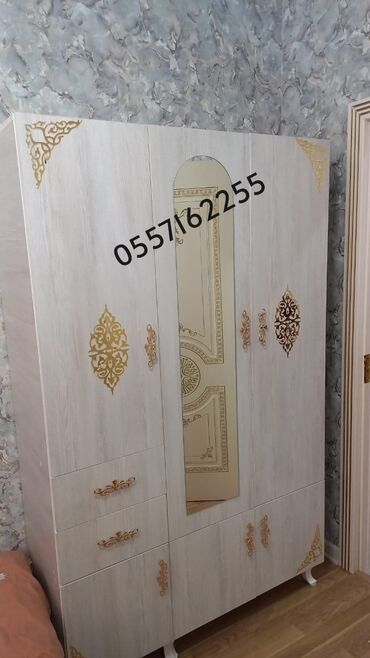 Dolablar: Yeni, Açılan, 3 qapılı Düz dolab, Qarderob, paltar dolabı, Azərbaycan — 12