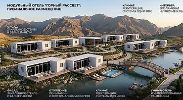 контейнер бишкек: Модульный отель «Горный Рассвет» — премиальное размещение у воды с — 7