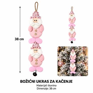 KMT Viseći ukras Deda Mraz od tkanine 2905298 - Dekorativni božićni