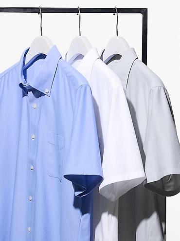 Рубашки: Мужская рубашка, L, Uniqlo, Новый, цвет - Белый, Самовывоз — 2