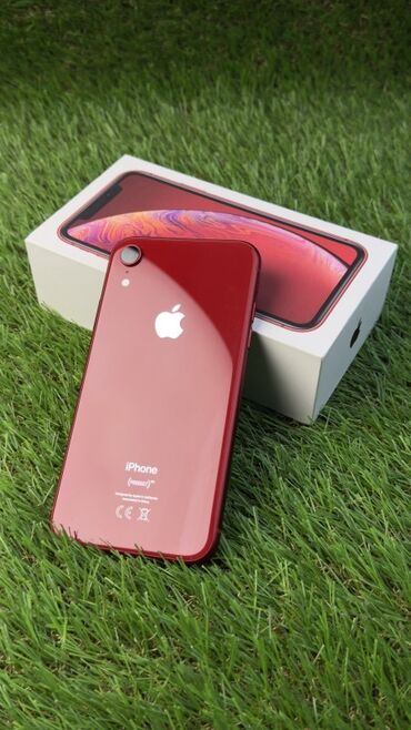 телефон регистрация: IPhone Xr, Б/у, 64 ГБ, Красный, Коробка, 76 %