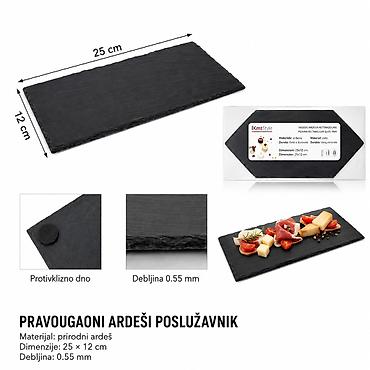 KMT Pravougaoni podmetač od škriljevca 2407350 Praktičan i elegantan