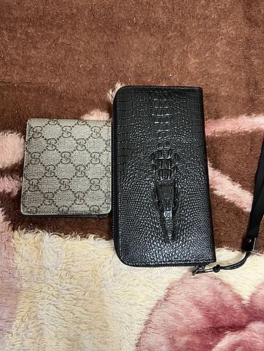 мужской барсетка: Портмоне, Gucci, Искусственная кожа, Мужские, Новый — 1