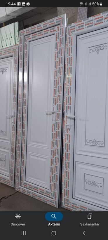 Plastik qapılar: Yeni Plastik qapı Zamok ilə, Zəmanətli, Pulsuz quraşdırma, Pulsuz çatdırılma, Rayonlara çatdırılma, Ödənişli çatdırılma — 4