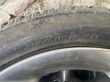 Шиналар жана дисктер: Сатылат резина зима ❄️ розношир перед J7,5 215/50/R17 зад J8 — 4