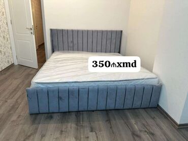 matras 2 neferlik: Новый, Двуспальная кровать, С матрасом