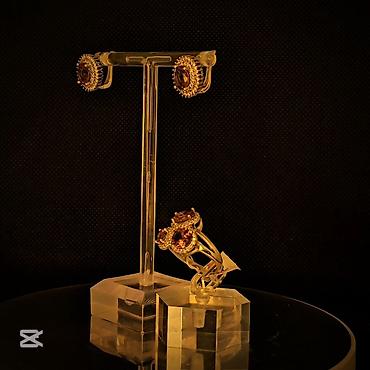 Zərgərlik əşyaları: Dəstə daxildir: Üzük, Sırğa, Gümüş, 925 Əyar — 3