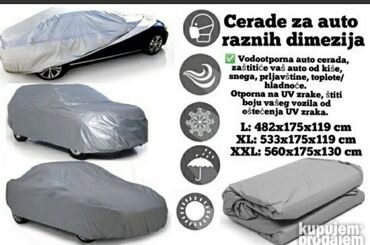 Auto oprema: Cerada za auto S M L XL XXL Auto cirada za auto ŠTITI OD KISE — 11
