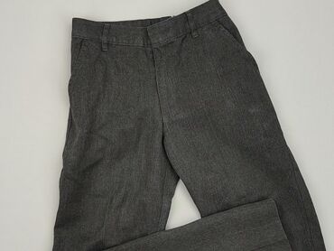krótkie czarne spodenki materiałowe: Material trousers, 11 years, 146, condition - Good