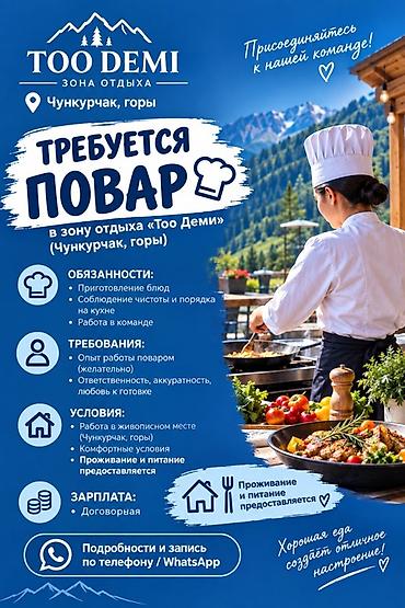 работа водитель категория с: Вакансия: Повар в зону отдыха «Too Demi» (Чункурчак, горы) — 1