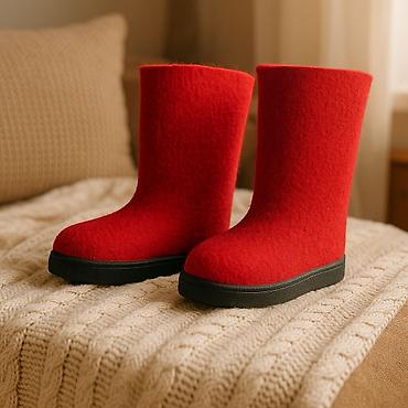 Другая женская обувь: Новые валенки С подошвой - не скользят. Тёплые, натуральный войлок — 11