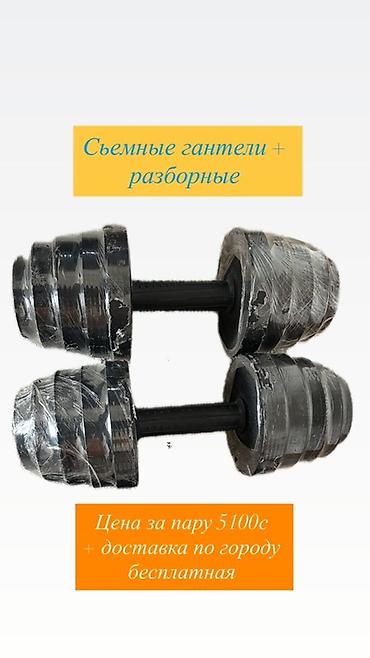 Гантели: Разборные гантели с изменяемым весом (пара) - Конструкция: съемные — 1