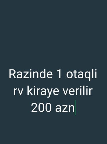 sabunçu kirayə evler: Razində Vedi marketin yaninda kirayr ev verilir heyet evidir. ev bir
