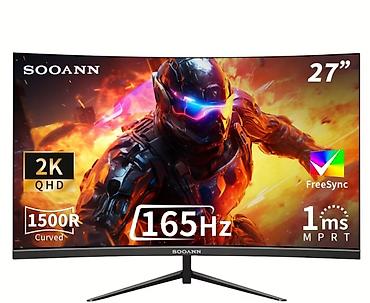 afon 9: SOOANN 27" QHD 2K əyri oyun monitoru - Ekran: 27 düym, 2K QHD — 1