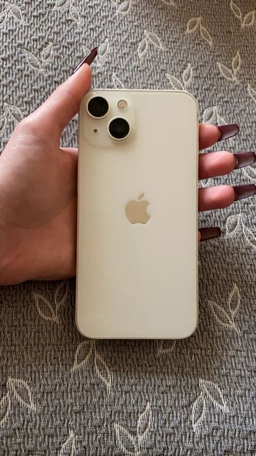 iphone 13 pro kreditle: IPhone 13, 128 GB, Ağ, Barmaq izi, Face ID