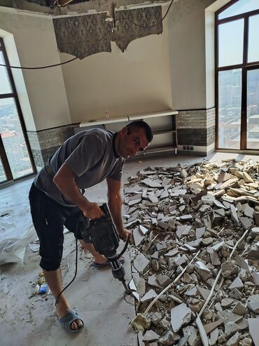 Yükdaşıma, söküntü, dağıntı, daş və qum işləri, bütün növ