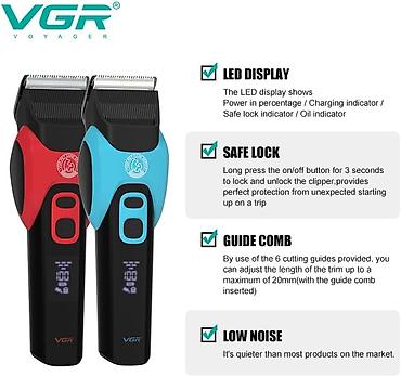 it satiwi: VGR 208 - İt pişik qırxan 2000mAh 2 speed 6500-7000RPM Cord/Cordless" — 5