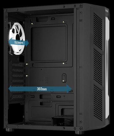 Корпусы ПК: Корпус ПК, Б/у, AeroCool, ATX, цвет - Черный — 5