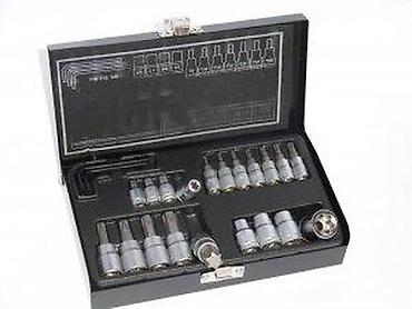 Setovi ručnog alata: Set bitova i nasadnih ključeva u koferu – Torx, imbus i Ribe (E) — 9