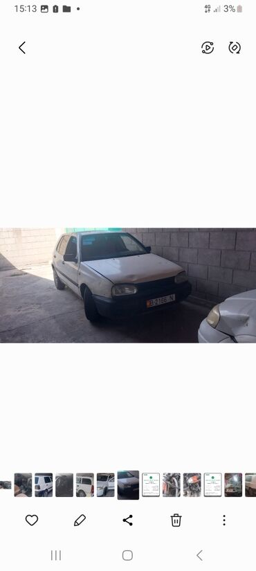 обмен гольф: Volkswagen Golf: 1992 г., 1.4 л, Механика, Бензин, Хетчбек