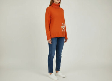 sweter odkryte ramiona: Golf damski, rozmiar S