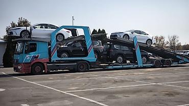 мерс дубль: Тягач, Mercedes-Benz, 2015 г., Сar carrier trailer — 6