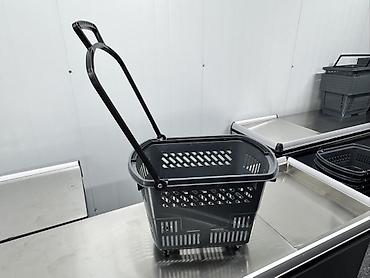 ручной весы: Пластиковая корзина для покупок на колесах - Объем ориентировочно — 1