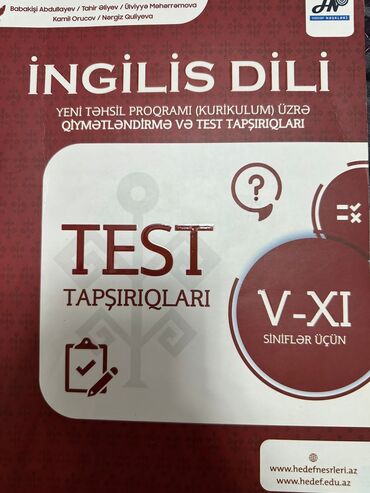 ingilis dili qrammatika kitabi: Ingilis dili hedef test tapsiriqlari