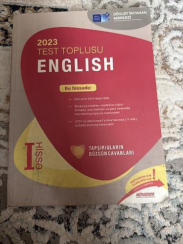Kitablar və jurnallar: İngilis dili Testlər 11-ci sinif, DİM, 1-ci hissə, 2023 il — 1