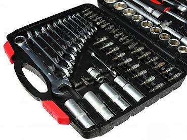 Setovi ručnog alata: Komplet alata u koferu – bogat set nasadnih gedora, bitova i ključeva — 3