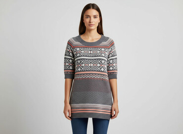 wełniany sweter: F&F, Sweter damski, rozmiar M