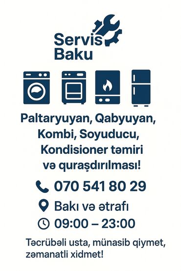 ремонт домашних телефонов на дому: 🔧 Servis Baku – Peşəkar Təmir Xidməti! ❄️ Soyuducu 🧺 Paltaryuyan 🍽️