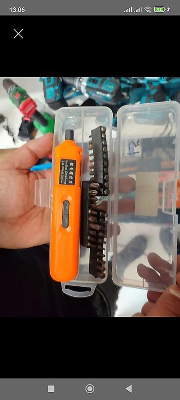 nabor desti: Mini akkumulyatorlu tornavida dəsti - Kompakt elektrik tornavida — 1