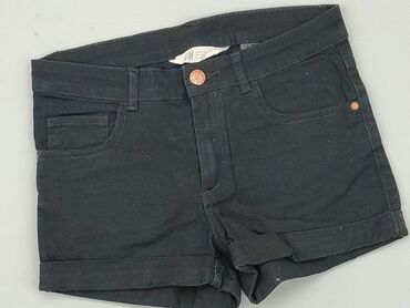 czarne spodnie z białymi szwami hm: Shorts, H&M, 12 years, 146/152, condition - Good